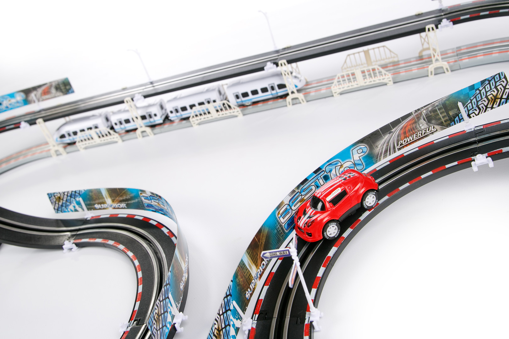 Electric Train Track Set Railway Motorway Racing BIG SET