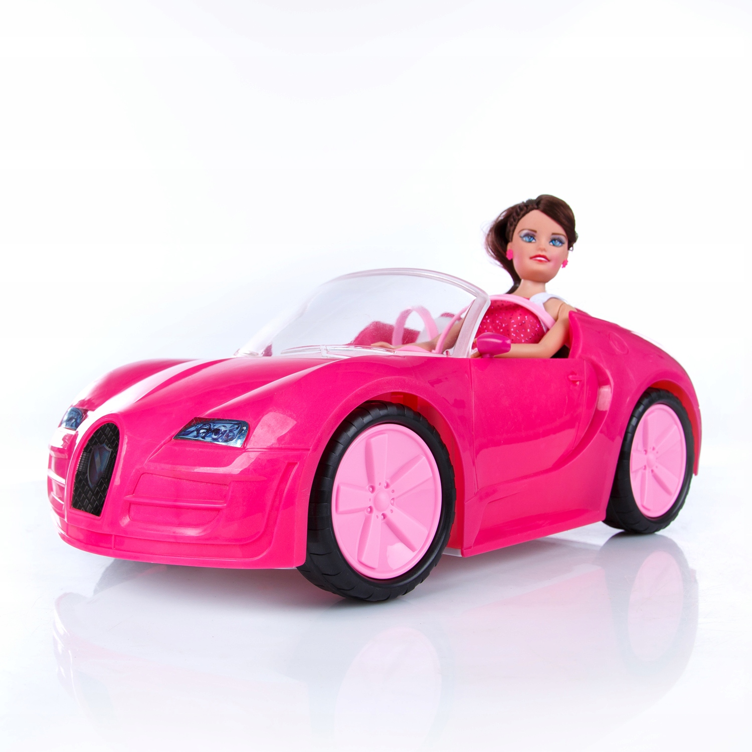 Розовый кабриолет